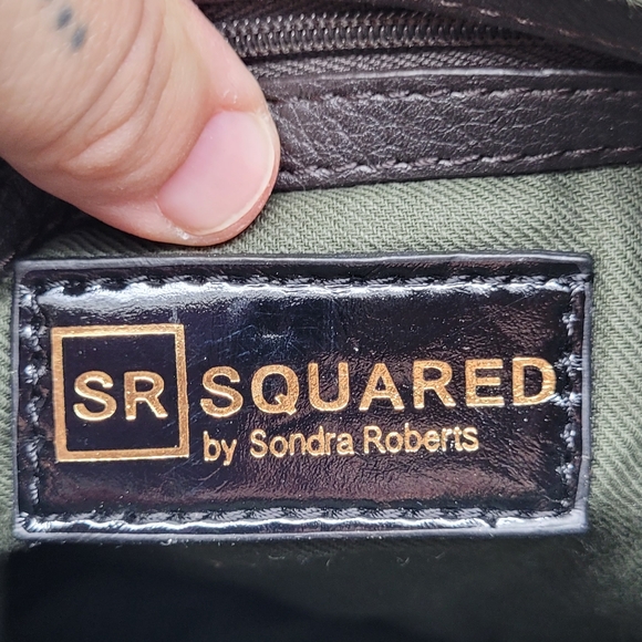 SQUARED by SONDRA ROBERTS | canvas crossbody bag purse - Picture 10 of 12